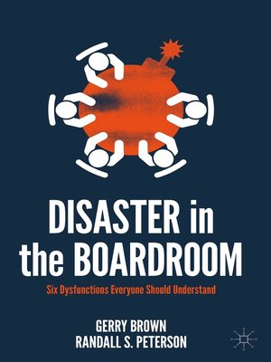 cover image of Disaster in the Boardroom